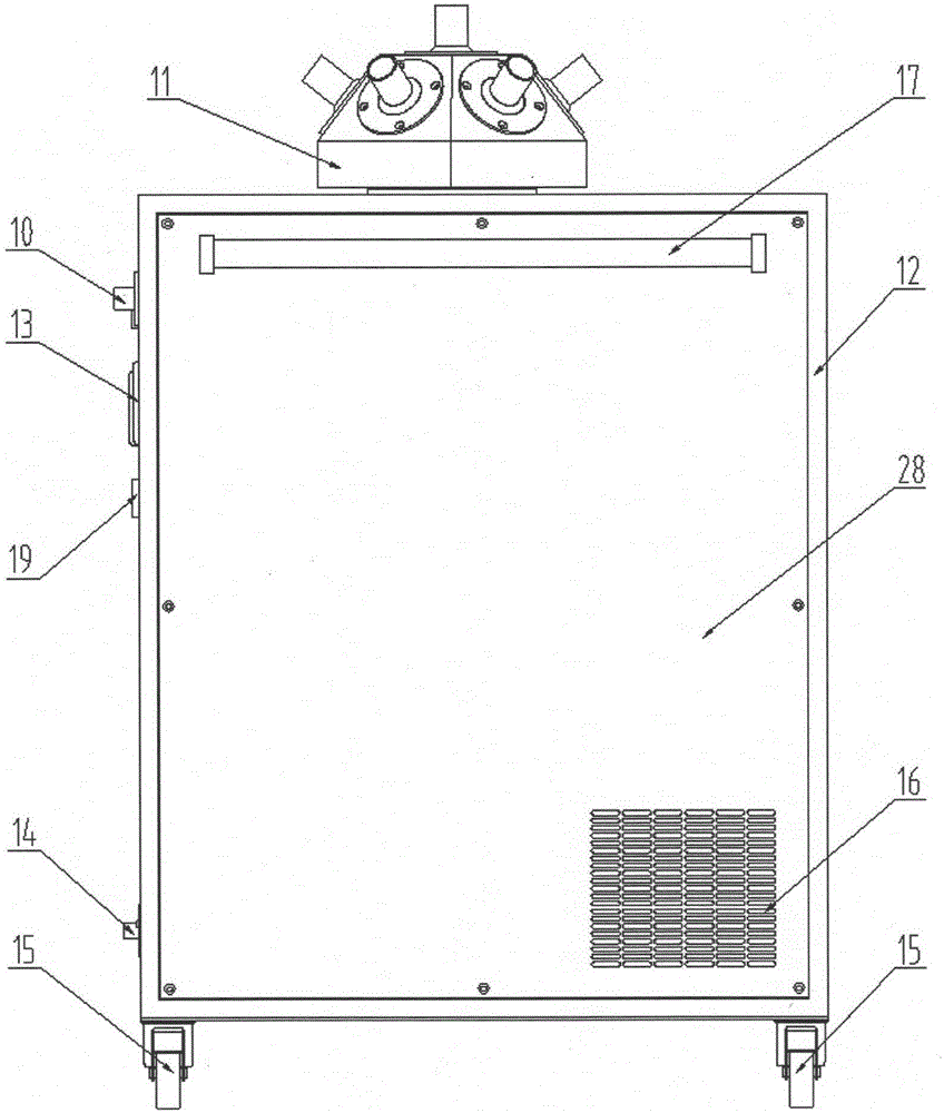 A mobile room vaporized hydrogen peroxide sterilization system