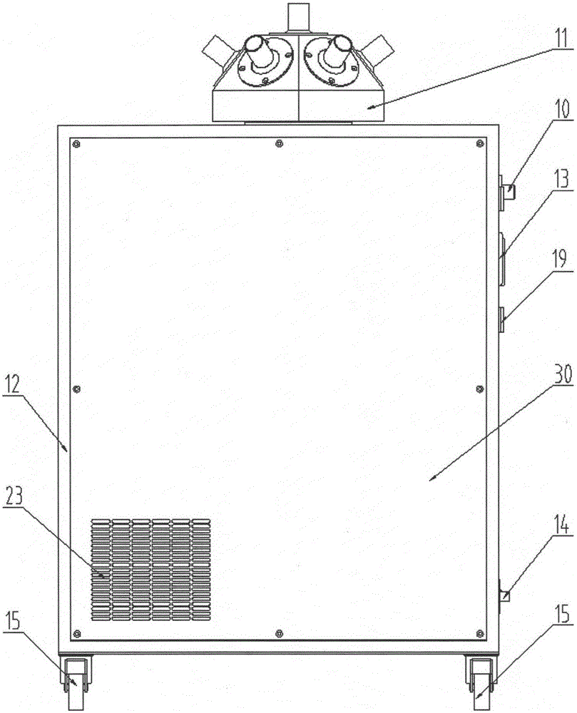 A mobile room vaporized hydrogen peroxide sterilization system