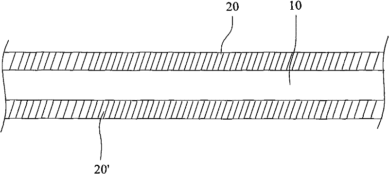 Coated paper of mercury-free zinc manganese dry cell for high-speed battery production line and preparation method thereof