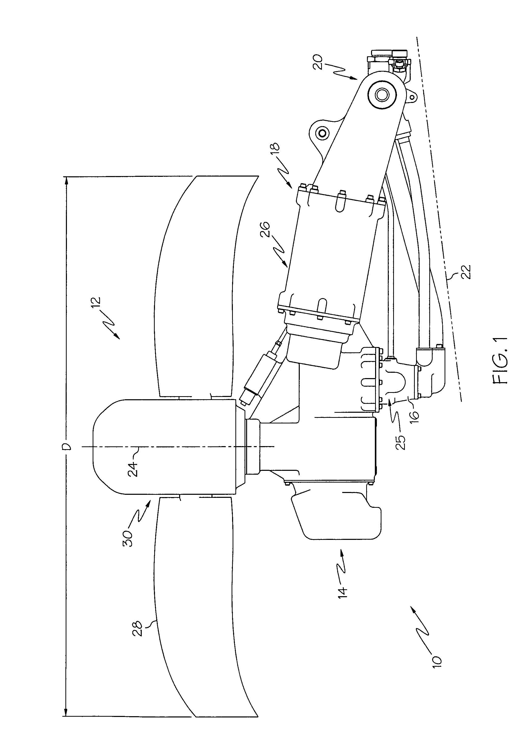 Ram air turbine with compound geartrain gearbox