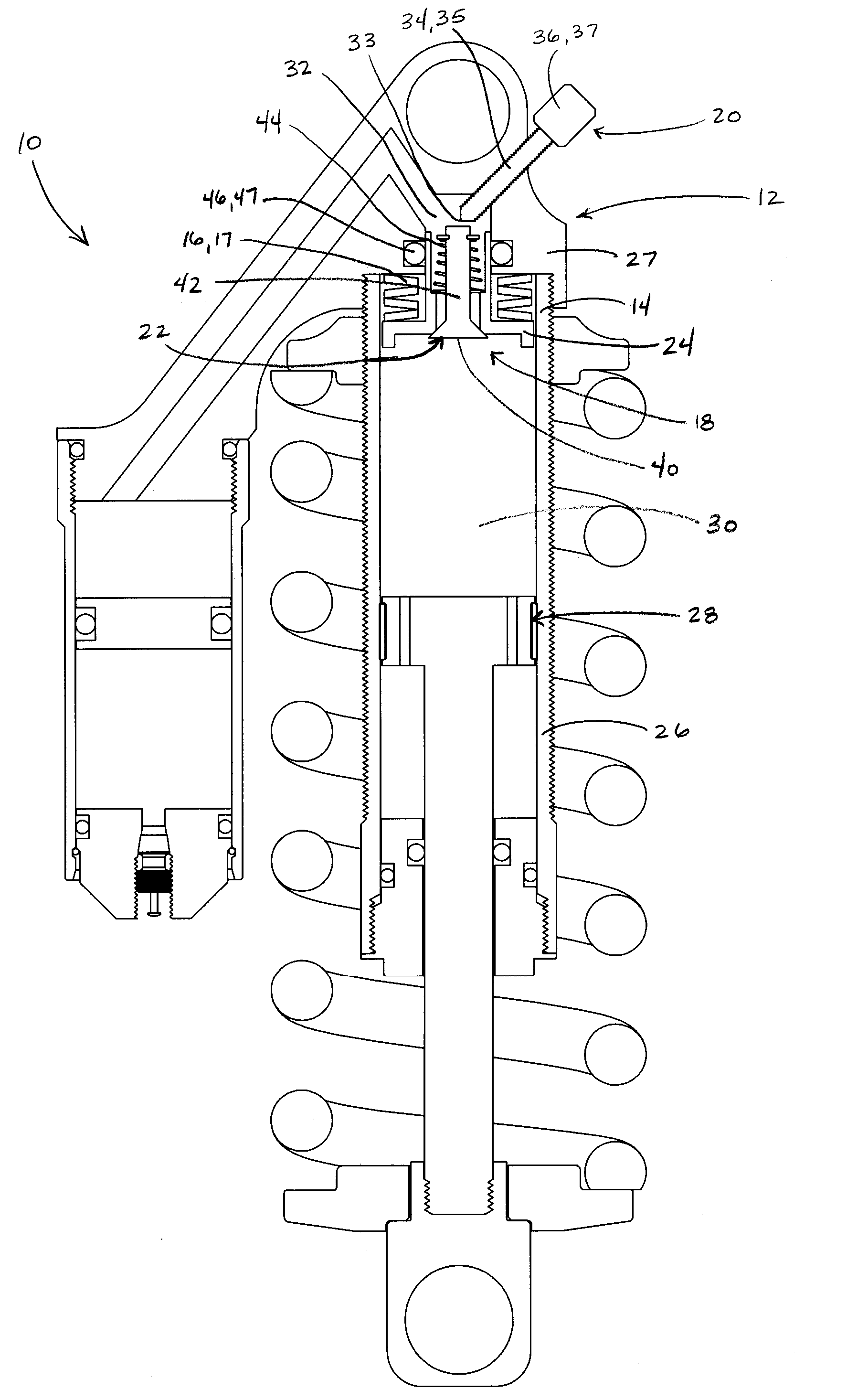 Lockout mechanism for a suspension system