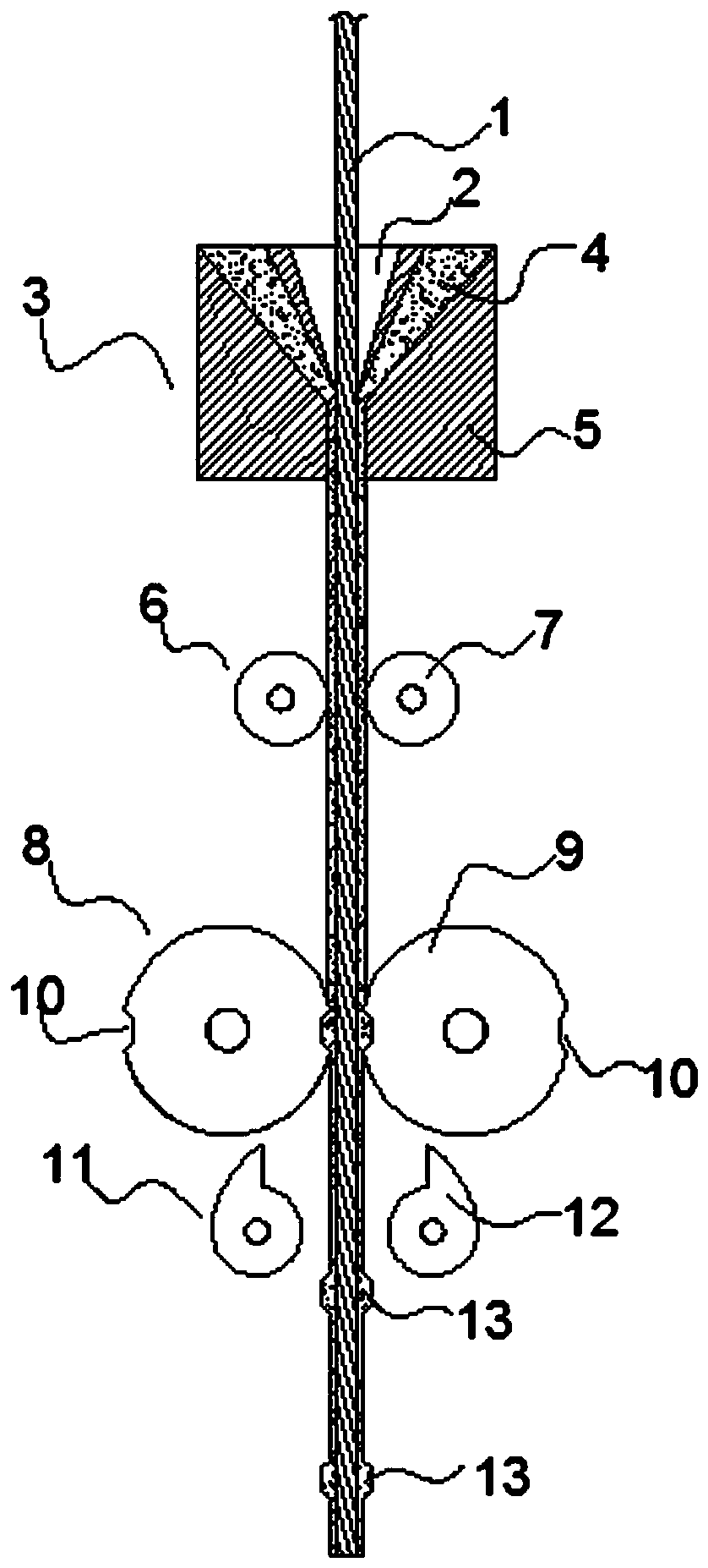 Preparation method of basalt fiber stick for concrete