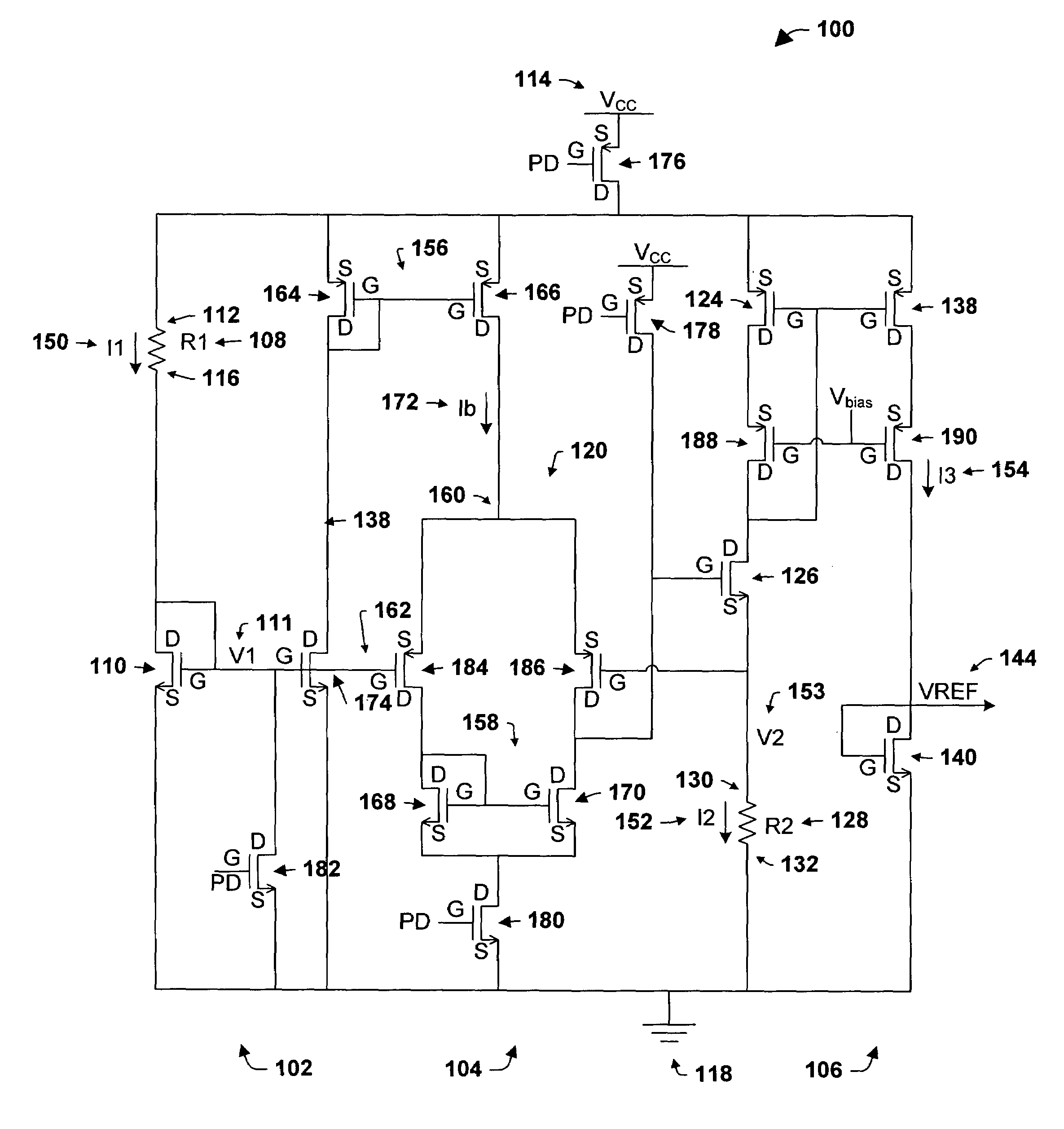 Fast wide output range CMOS voltage reference