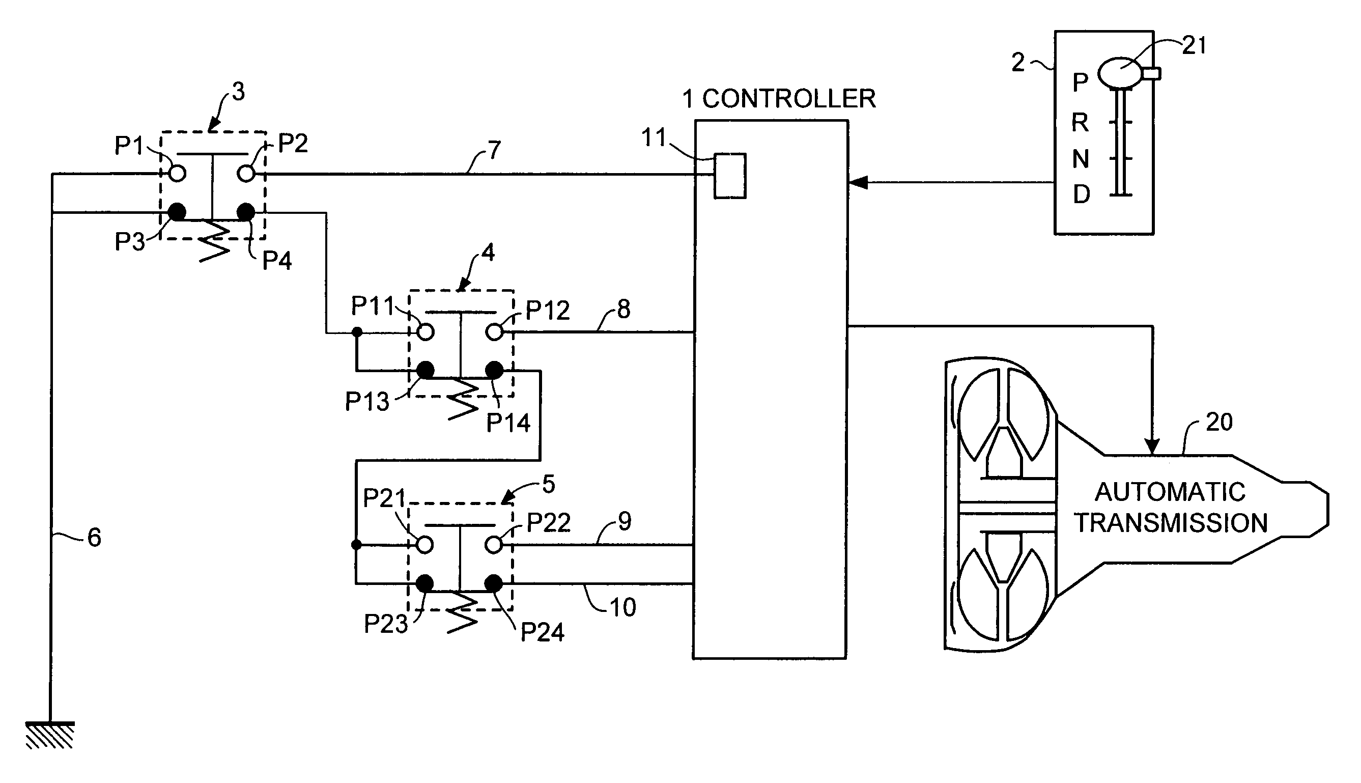 Control apparatus of automatic transmission with manual mode