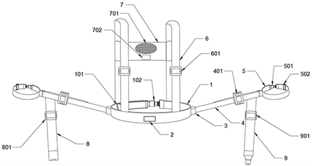 Protective intelligent limiting device for mental patient