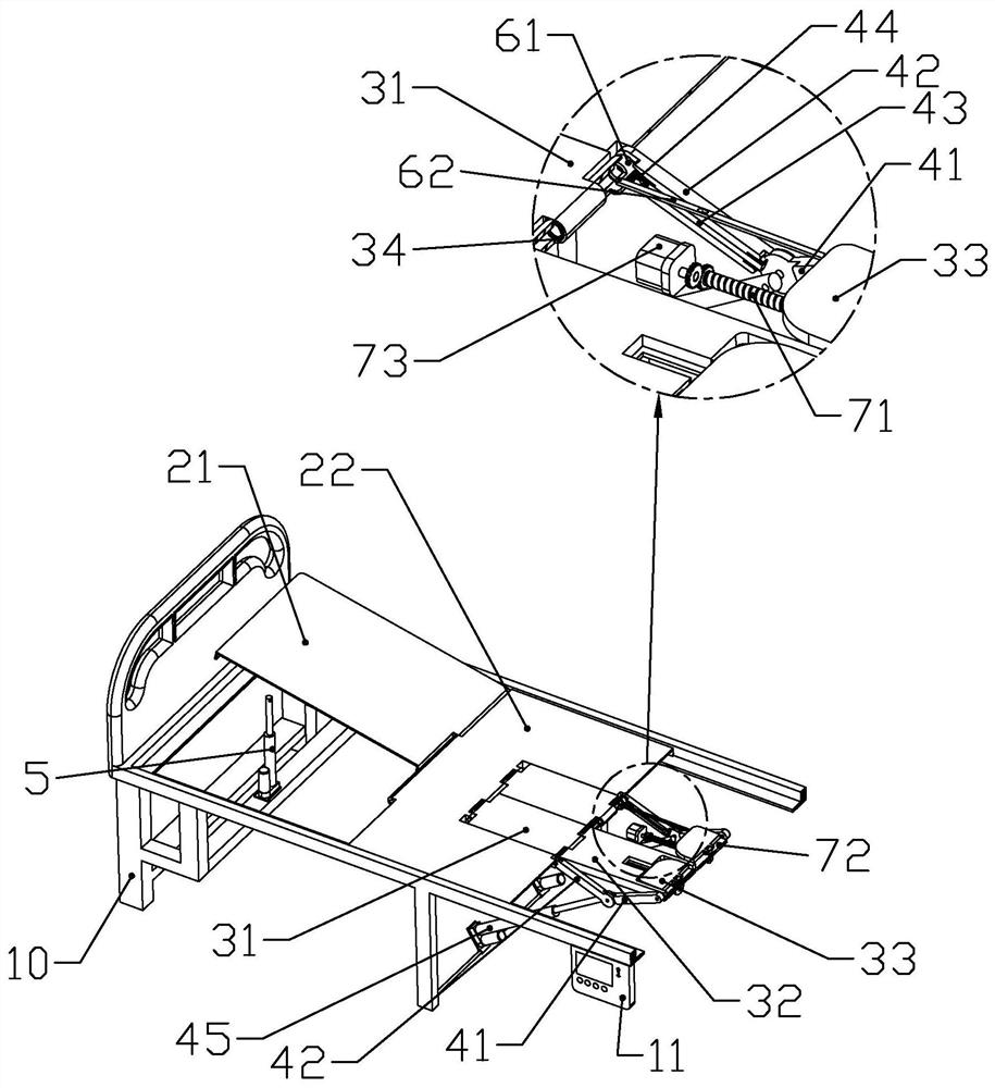 Medical surgical rehabilitation bed