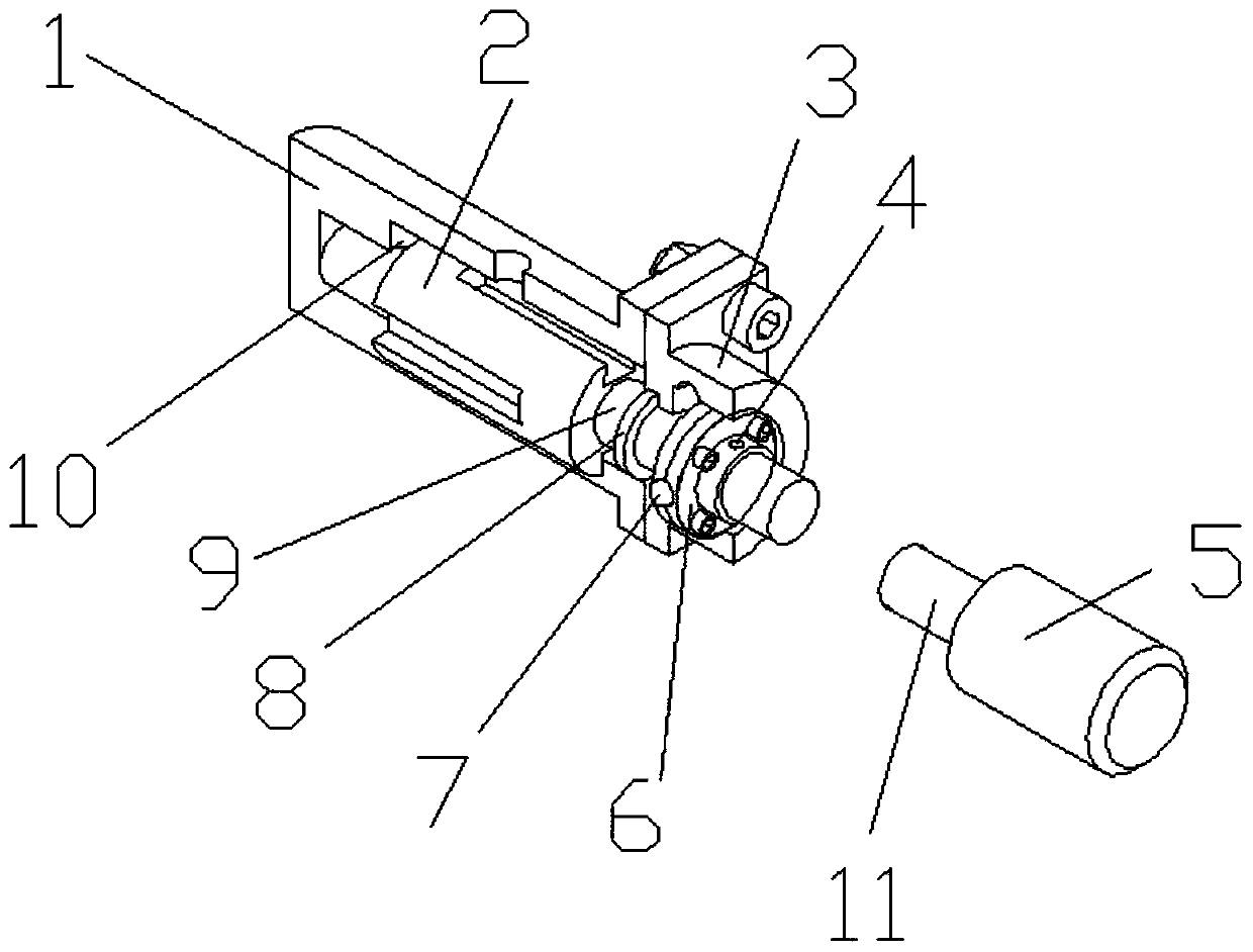 Small-sized high-pressure plunger high-pressure water pump based on two-degree-of-freedom motor