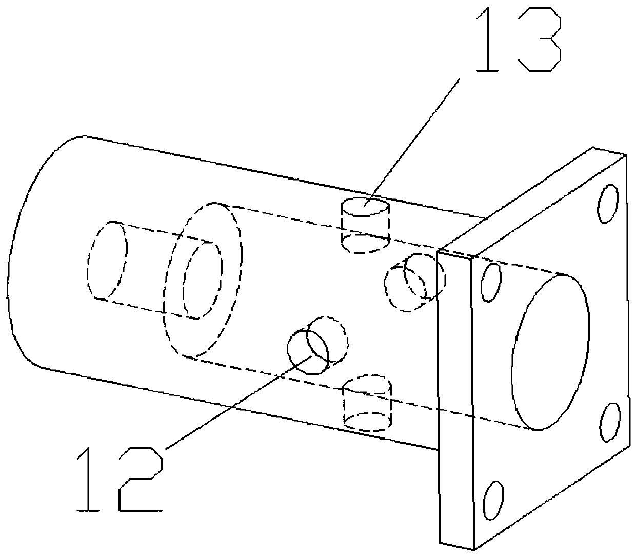 Small-sized high-pressure plunger high-pressure water pump based on two-degree-of-freedom motor