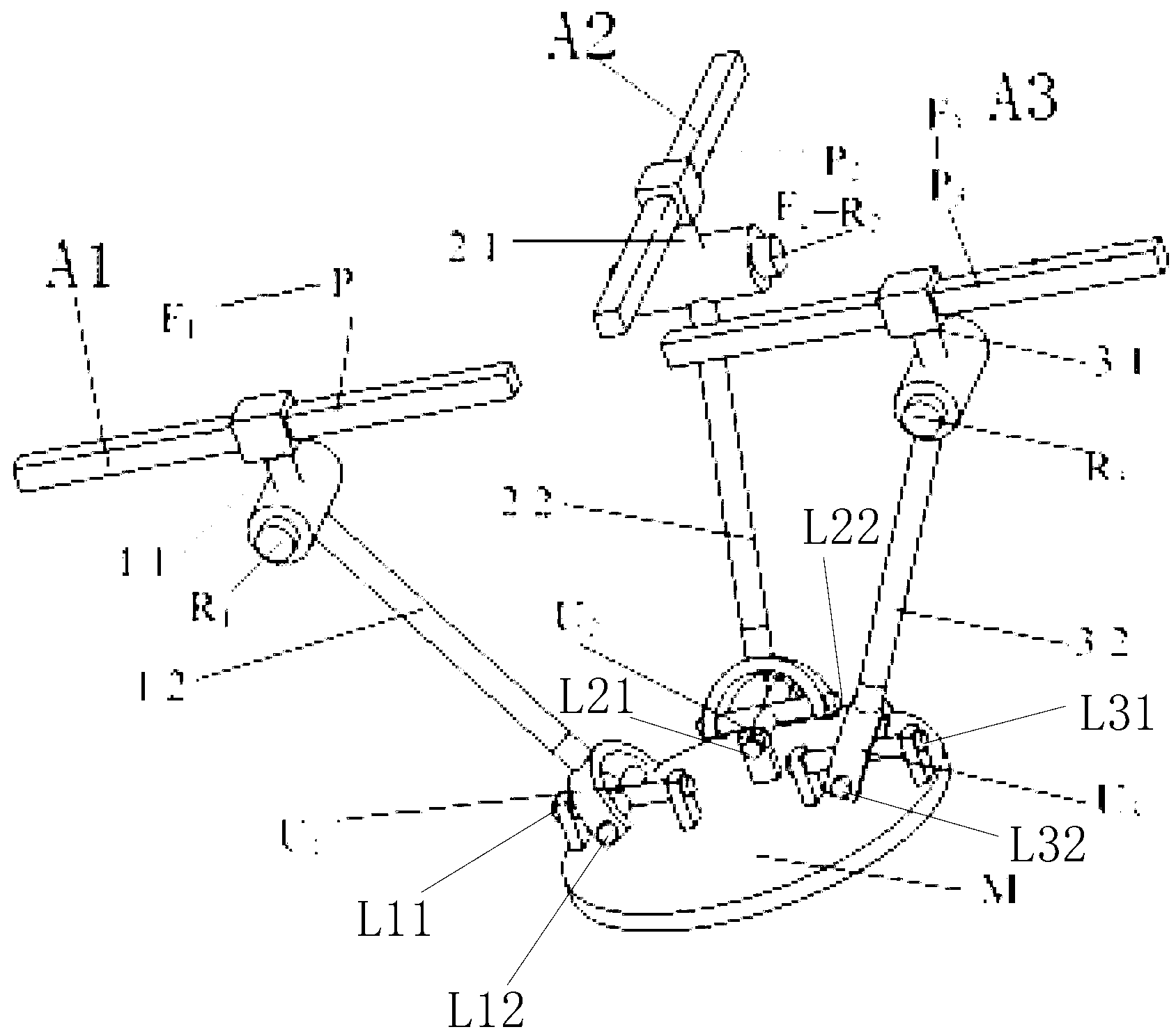 Two-degree-of-freedom metamorphic mechanism