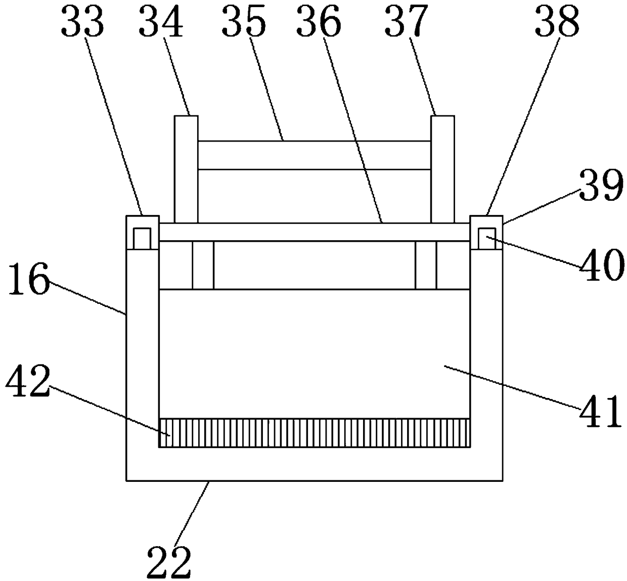 Regulating type dust collection device for classroom