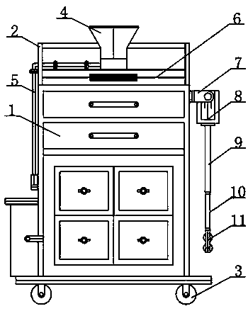 Nursing device for gastroenterology department