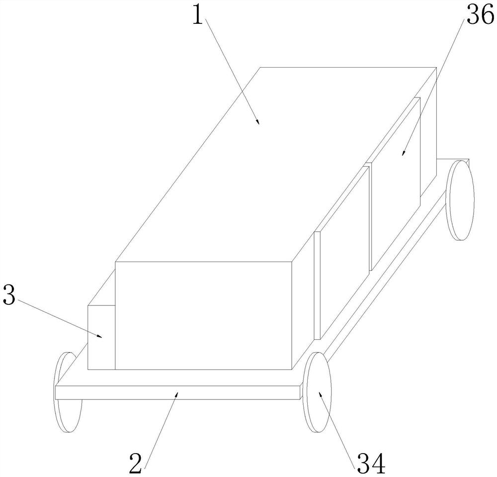 Cross-infection-preventing nursing trolley for nursing critical patient