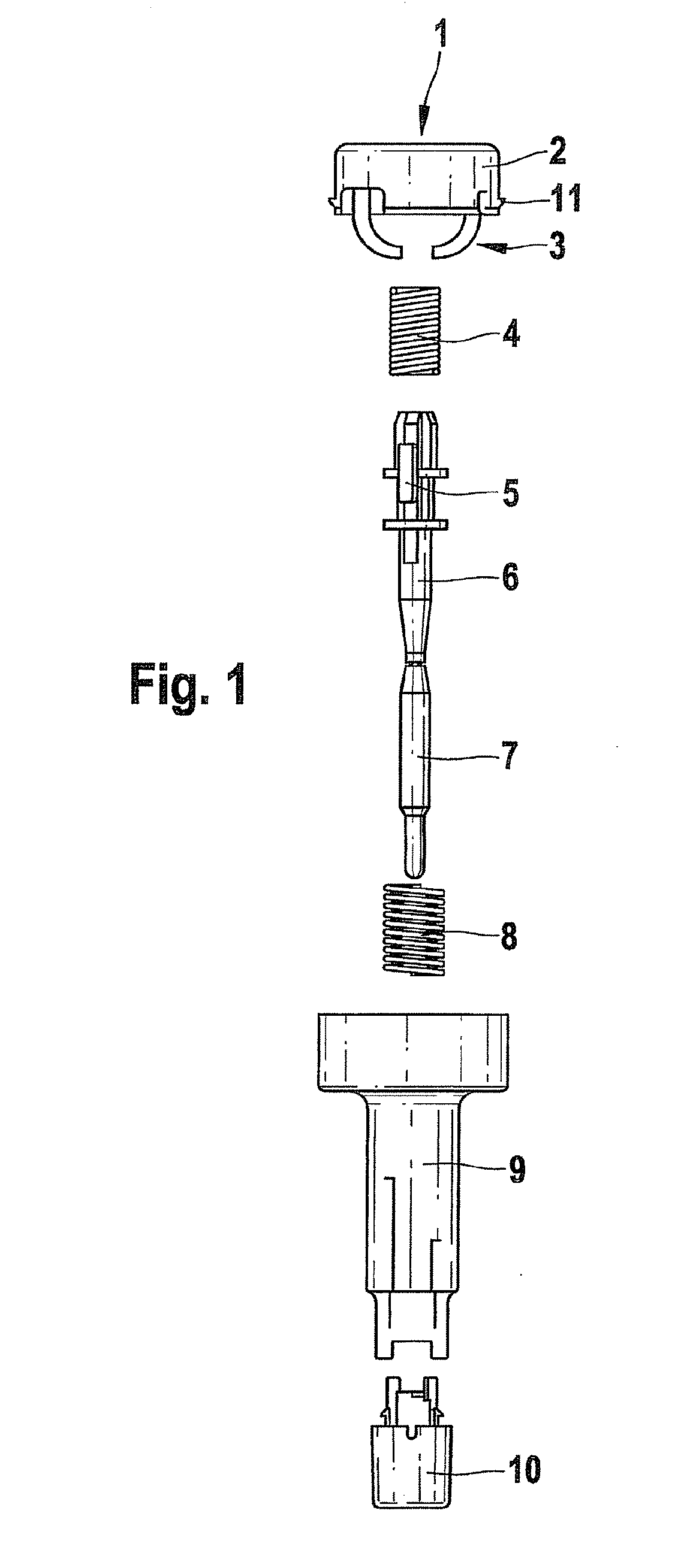 Puncture aid with protection against reuse