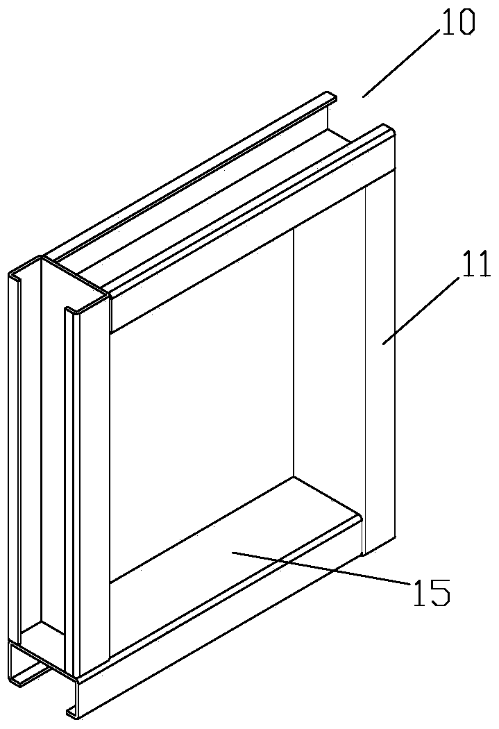 Attached frame, window with attached frame, prefabricated wall and method for making and installing the same