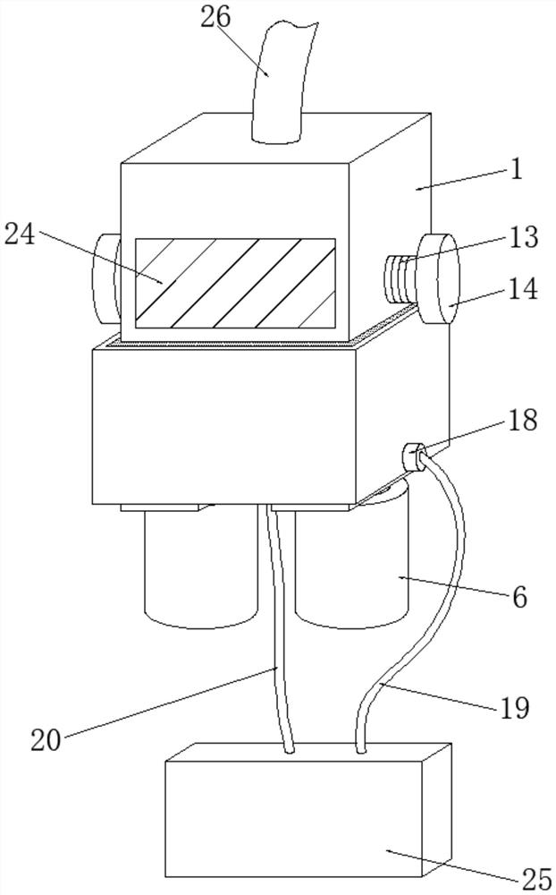 Nasogastric feeding tube body device capable of conveniently monitoring temperature of liquid food