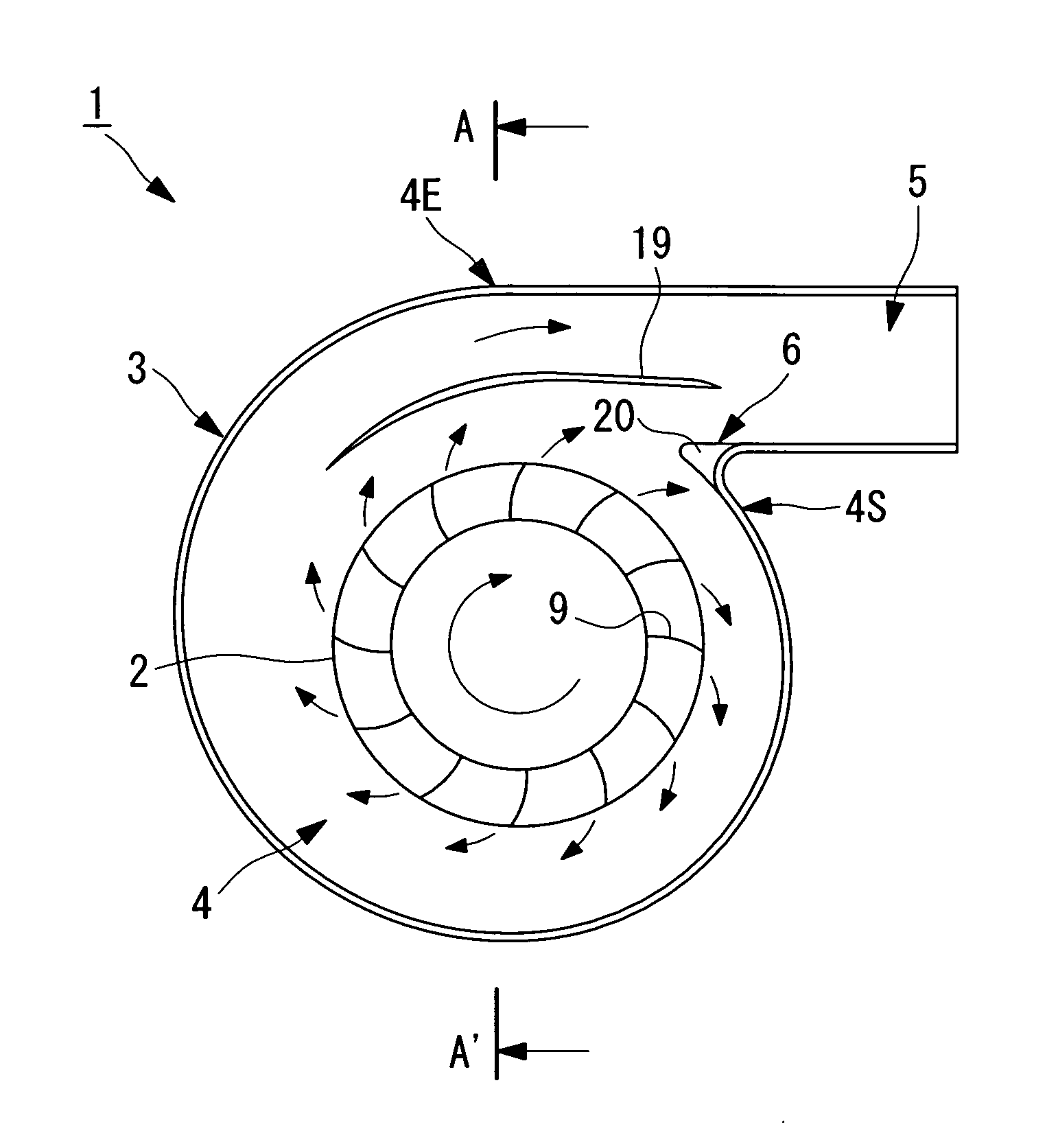 Centrifugal blower