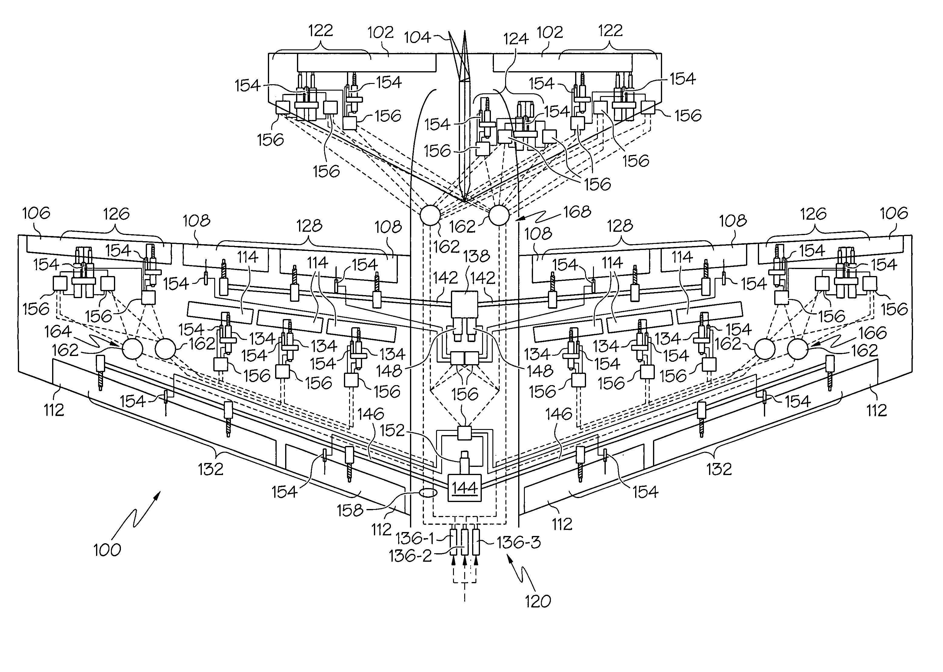 Aircraft flight control surface actuation system communication architecture