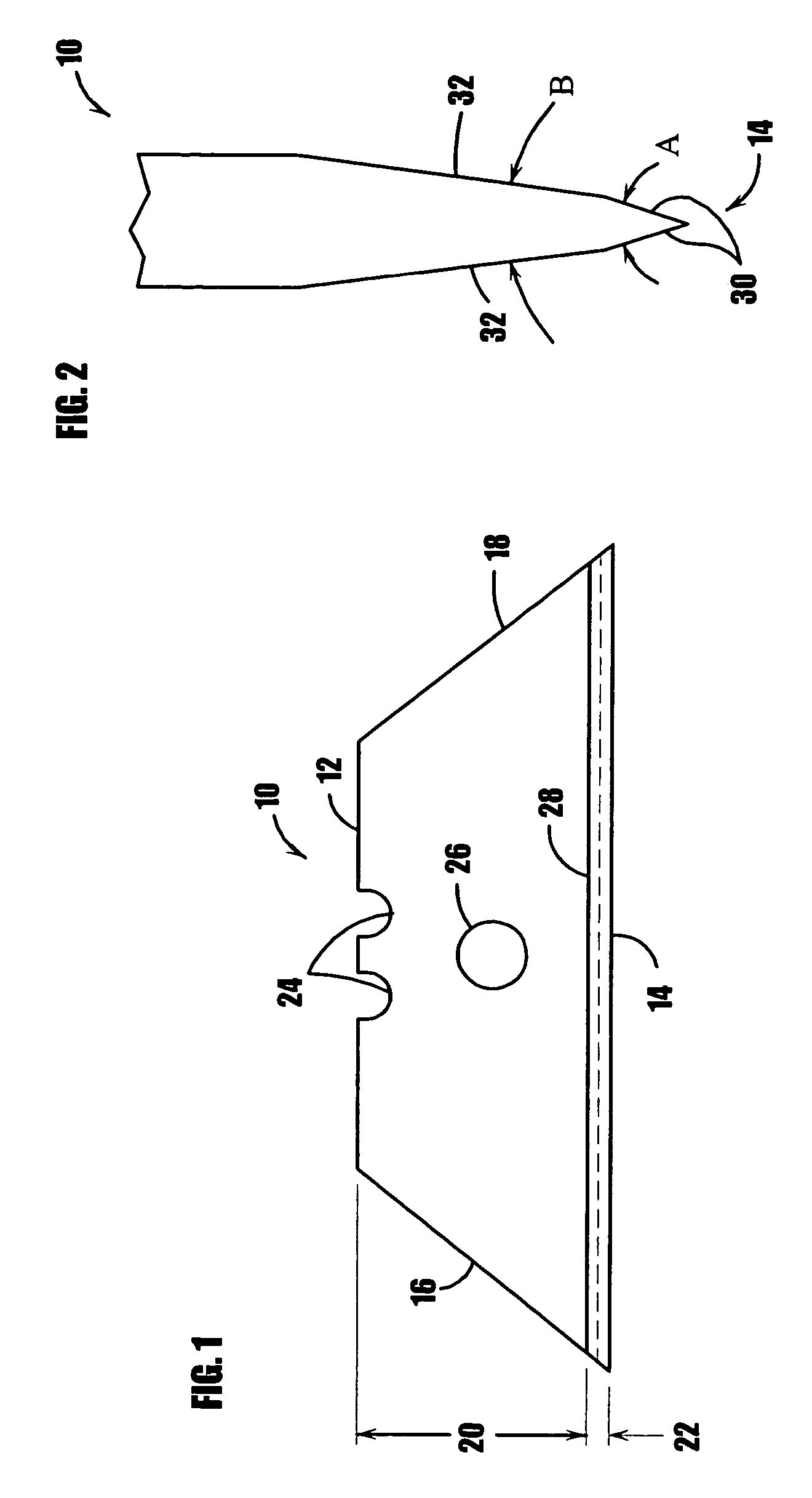 Method of making a composite utility blade