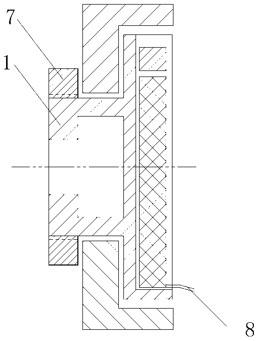 Ultrasonic disk motor with clutch and displacement amplification mechanism and working method thereof