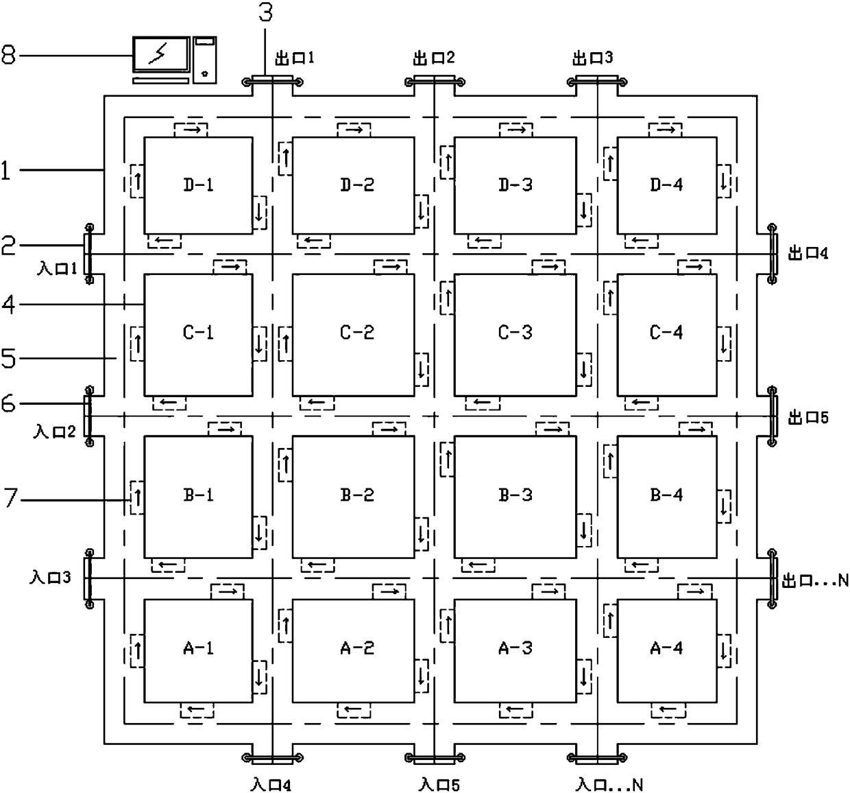 Digital factory logistics warehouse