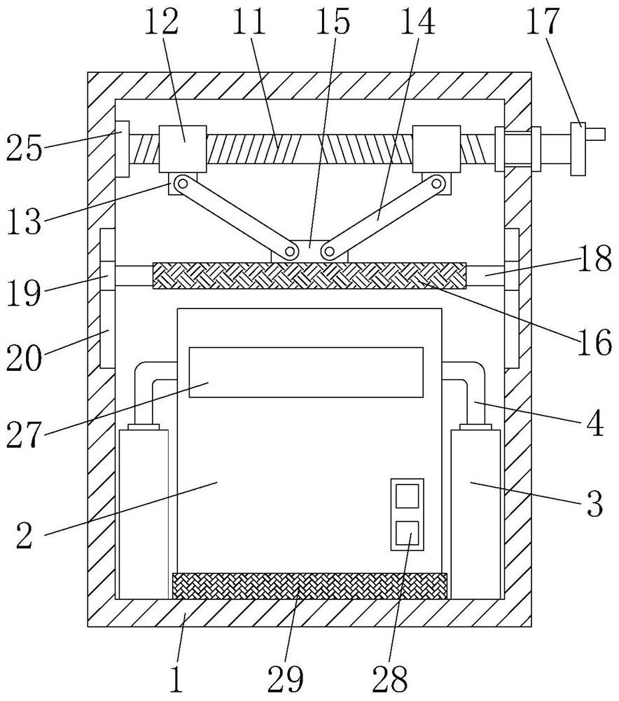 A wall-mounted spray dust suppression treatment device for coal mine underground operations