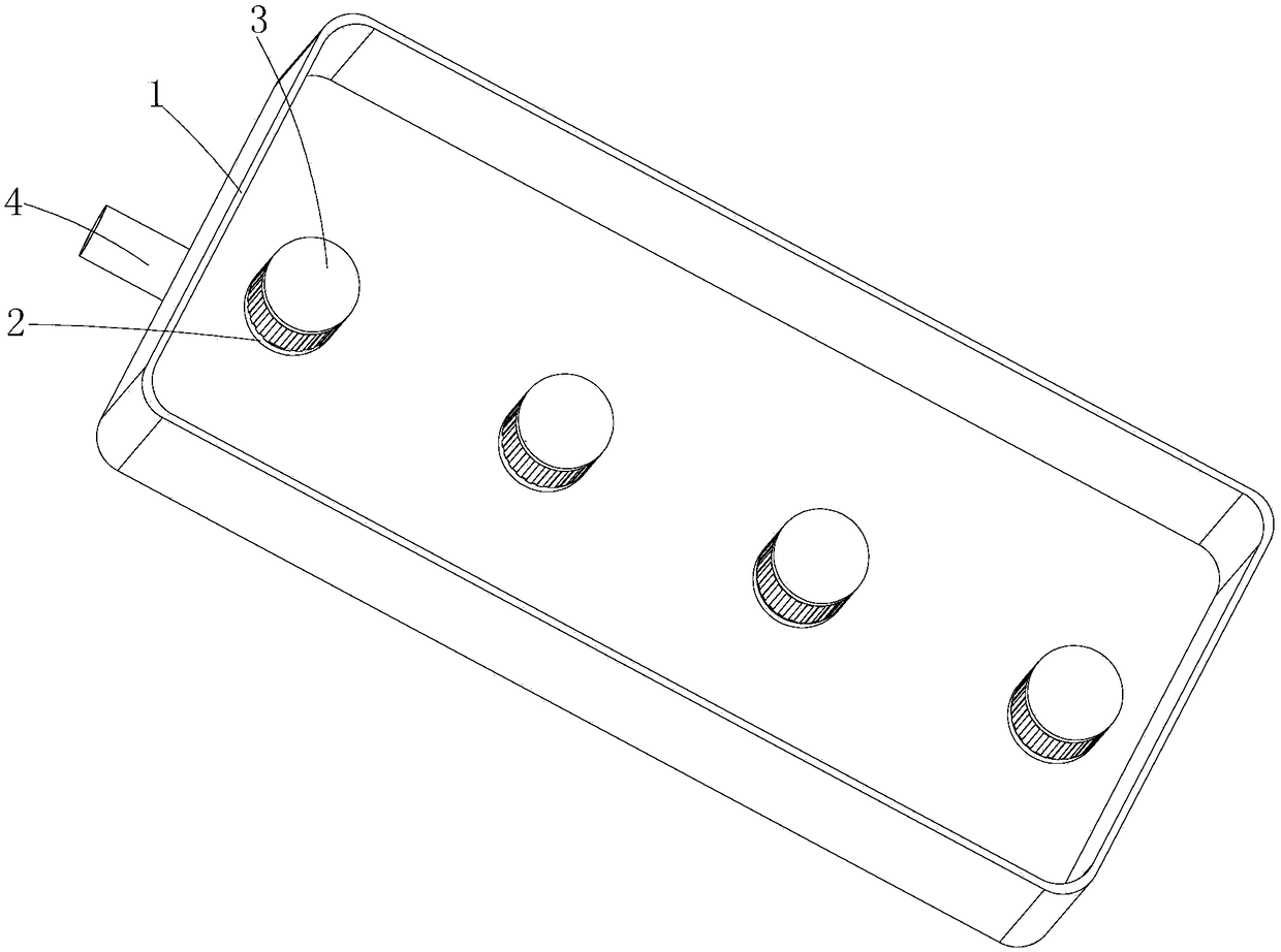 Device used for detecting shell of water-cooled motor