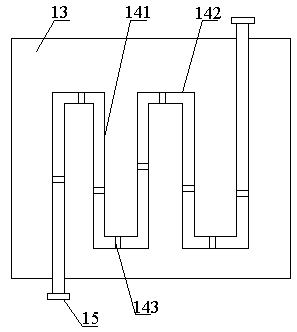 Cooling containing body for welding equipment