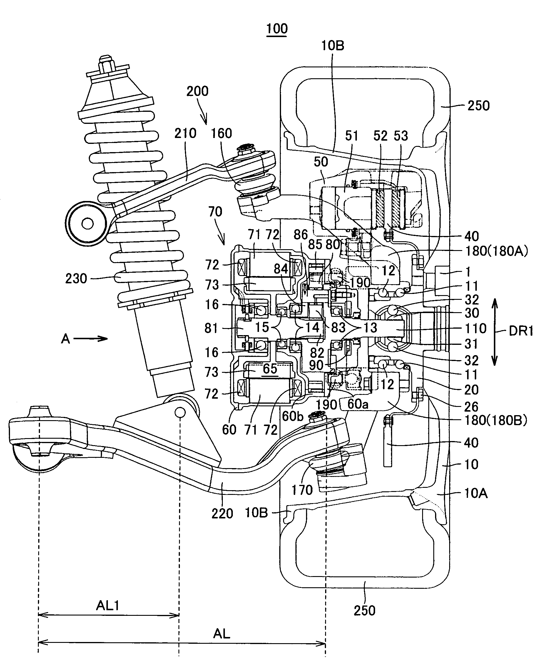 In-wheel motor with high durability