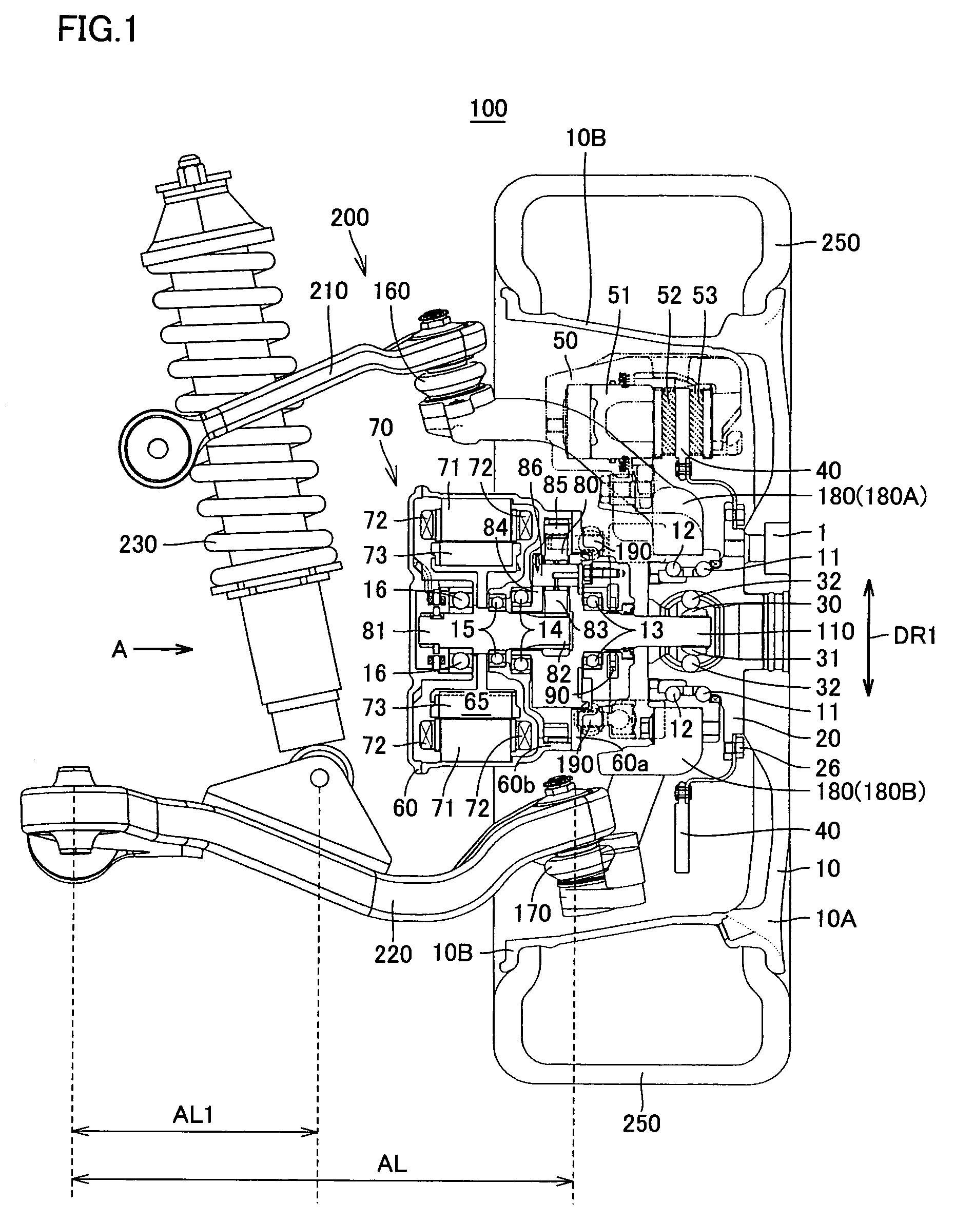 In-wheel motor with high durability