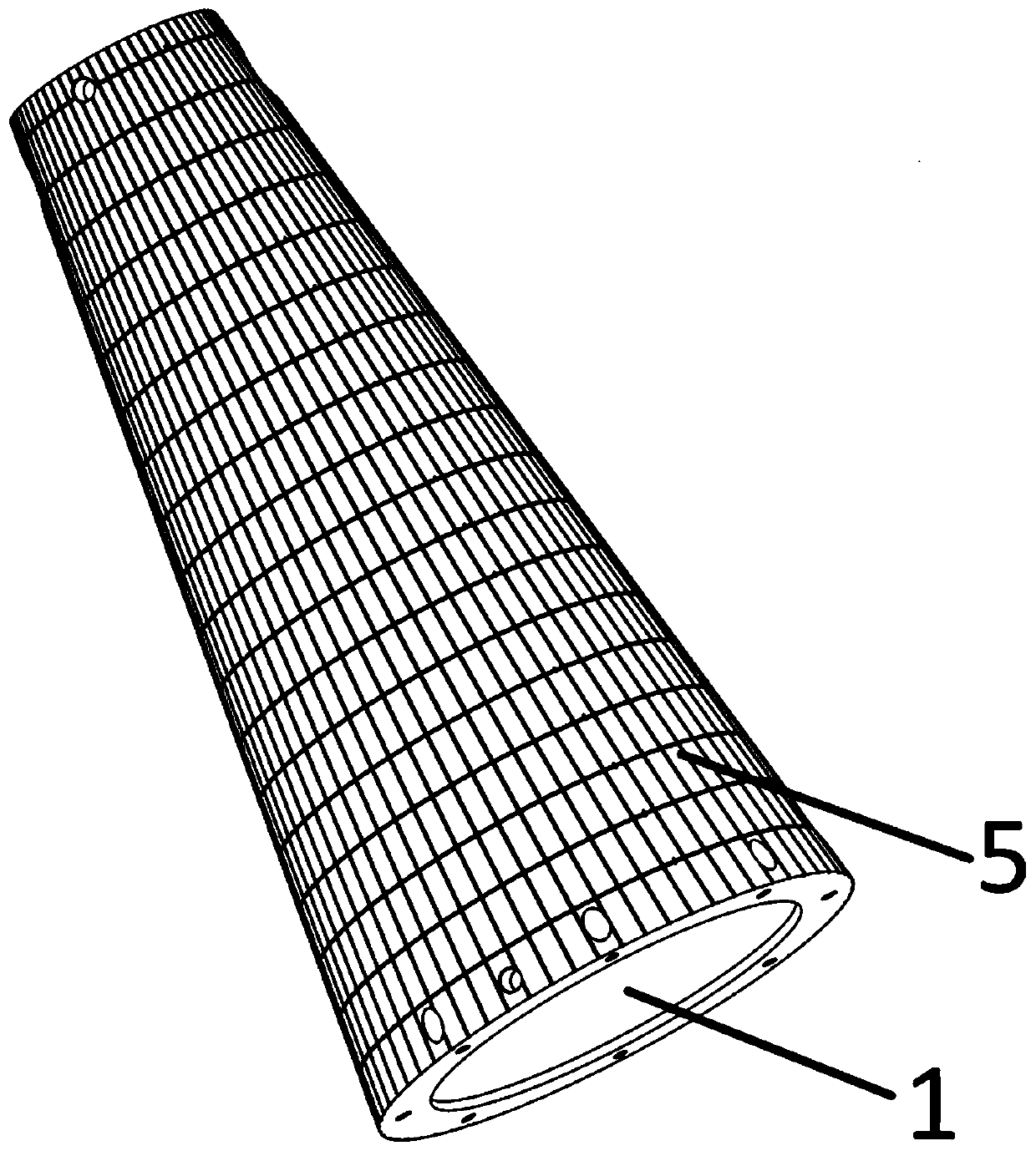 A method for shaping and implanting an optical fiber sensing network into a projectile structure