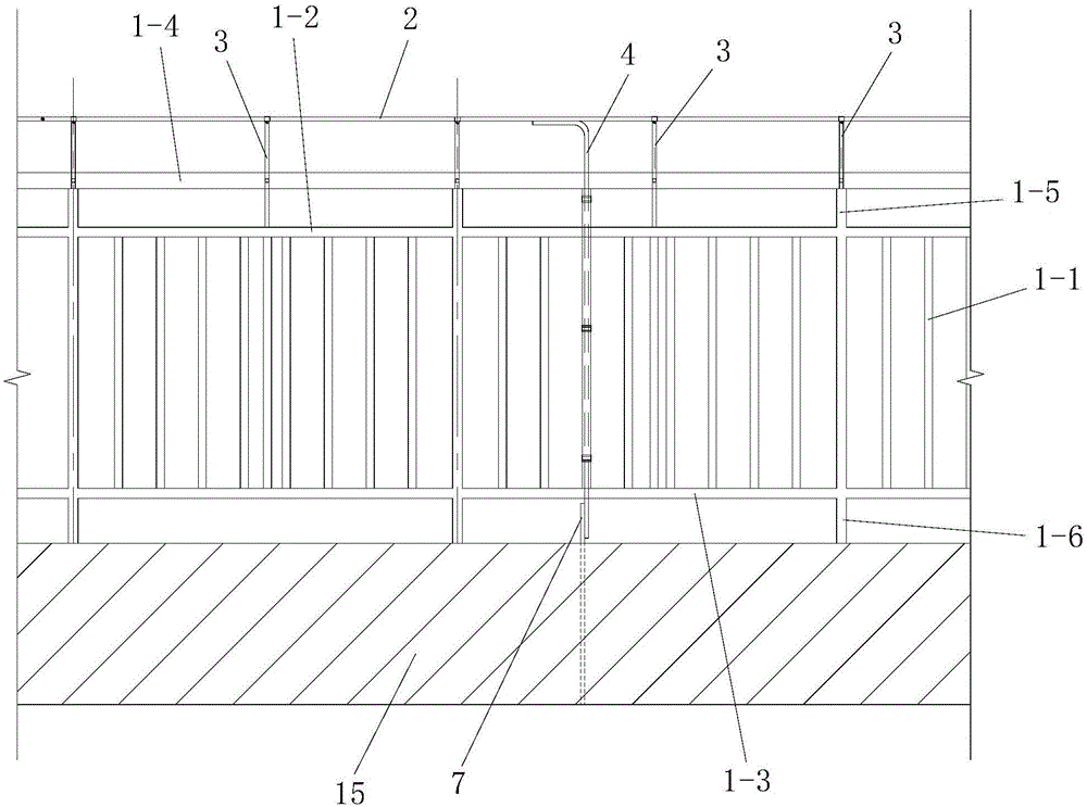 Building roofing stainless steel rail lightning protection construction method based on attached type support