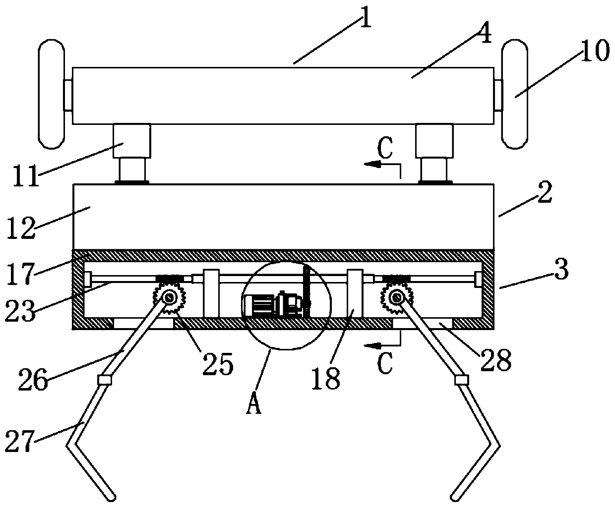 Bag grabbing mechanical arm for sludge bag breaking equipment