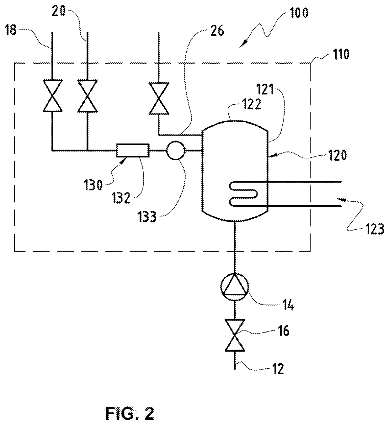 Coffee machine for preparation of a hot beverage