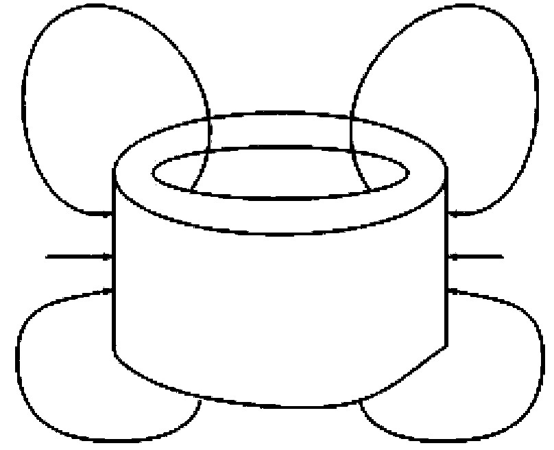 Direct current motor without reversing device