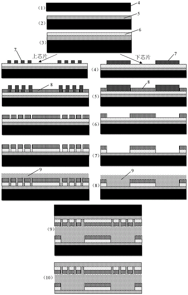 Wireless passive non-invasive MEMS intraocular pressure sensor and manufacturing method thereof