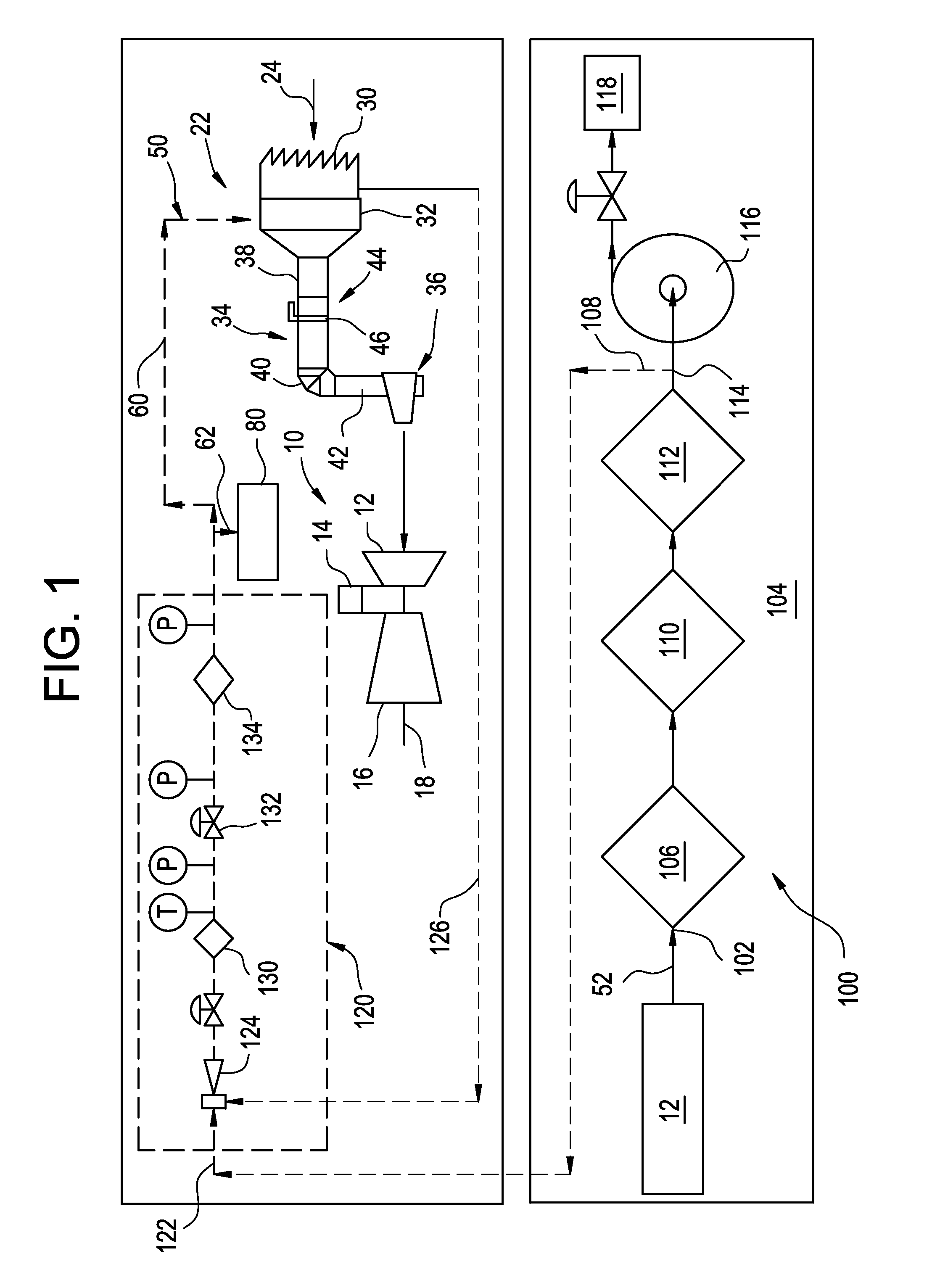 Air supply and conditioning system for a turbine system and method of supplying air