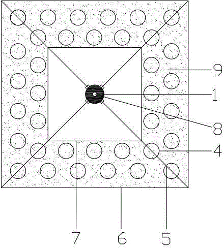 Layered artificial reef depending on wind power supply