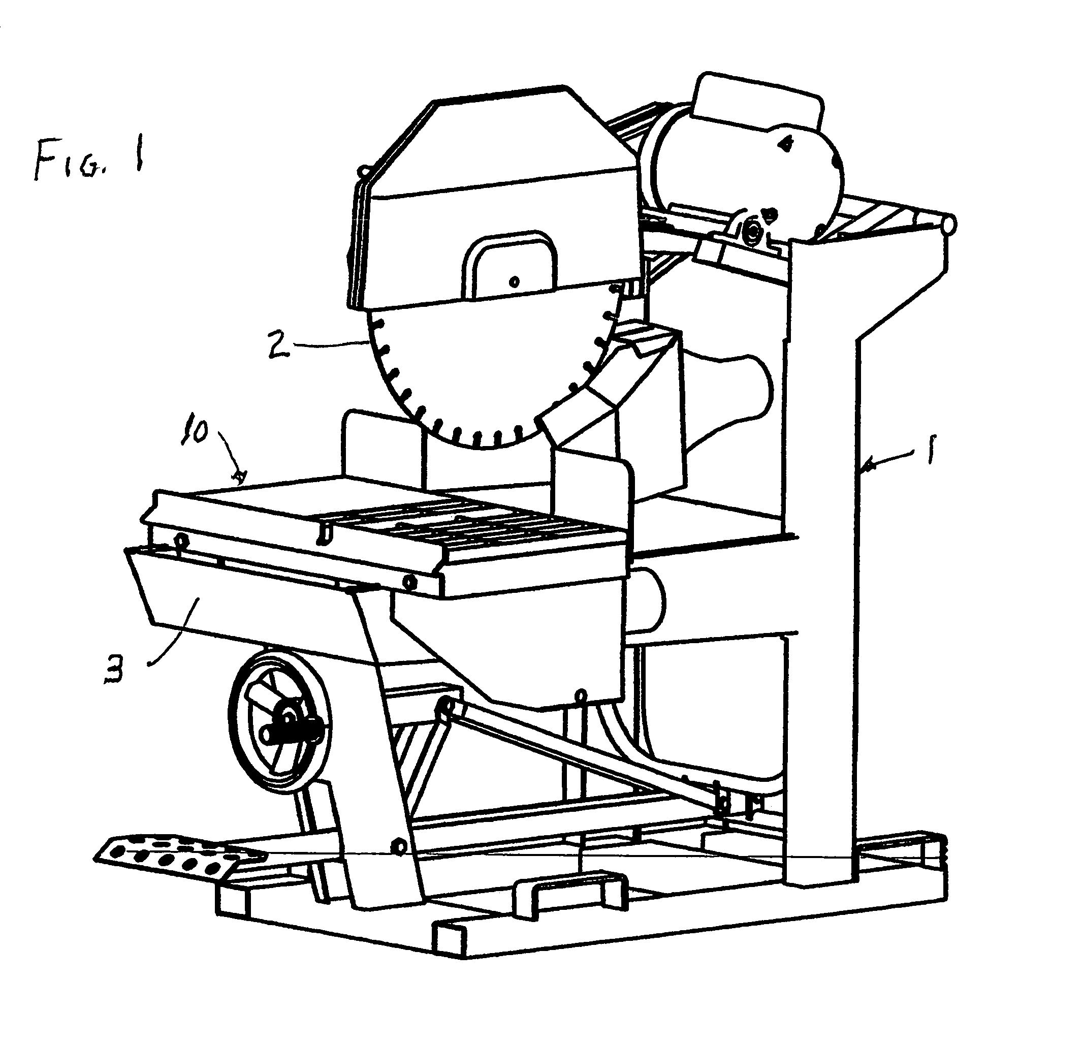 Dust collection system for a masonry saw