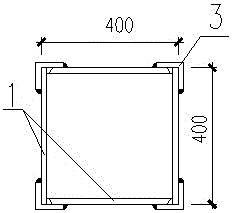 Determination method of angle steel length of angle steel reinforced cracking box type steel column