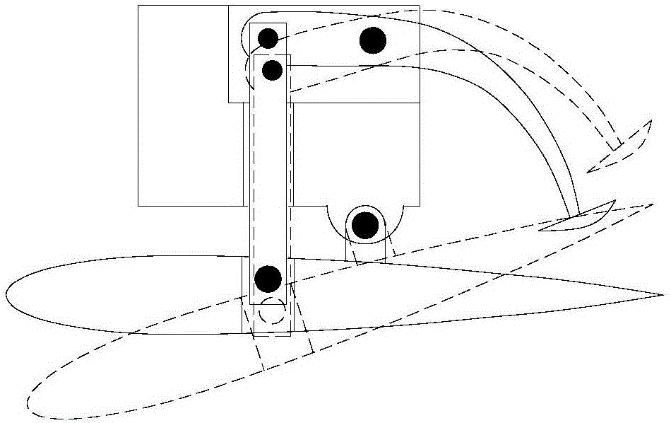 Floater automatic control attack angle type T-shaped wing