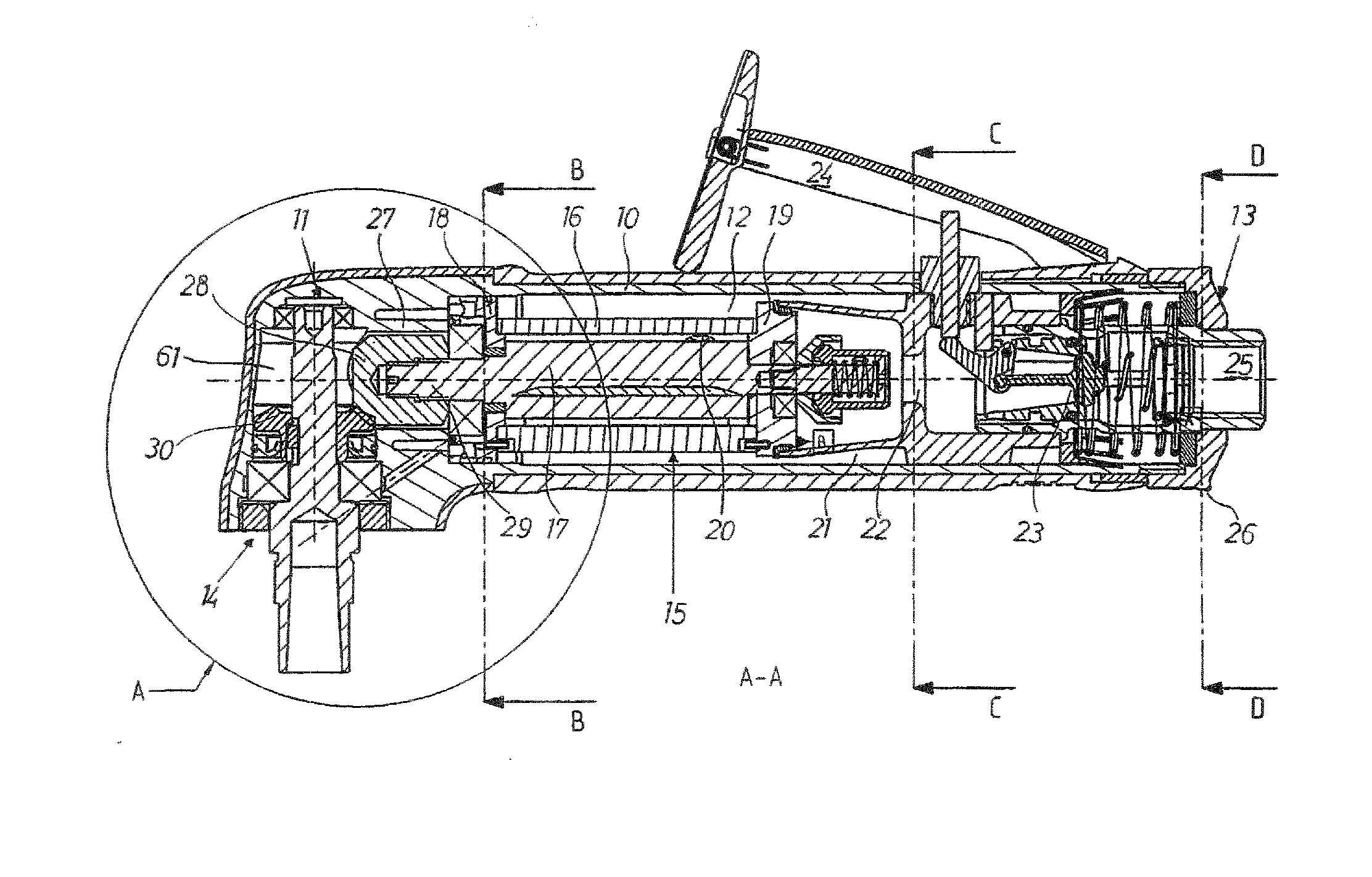 Pneumatic power tool with air cooling system