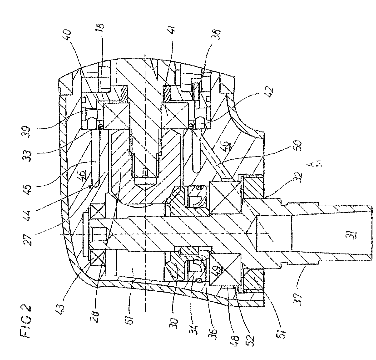 Pneumatic power tool with air cooling system