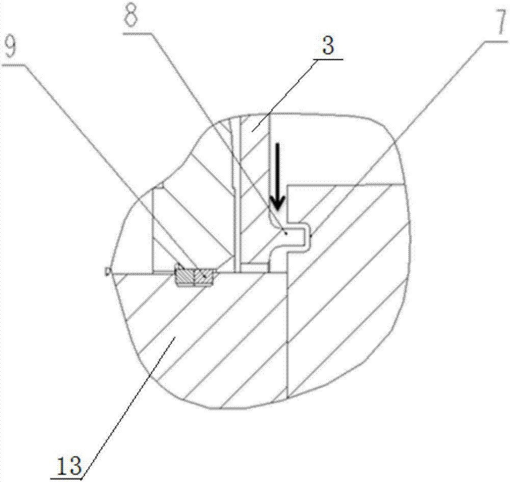 Supercharger with combined sealing structure of double-sided turbine