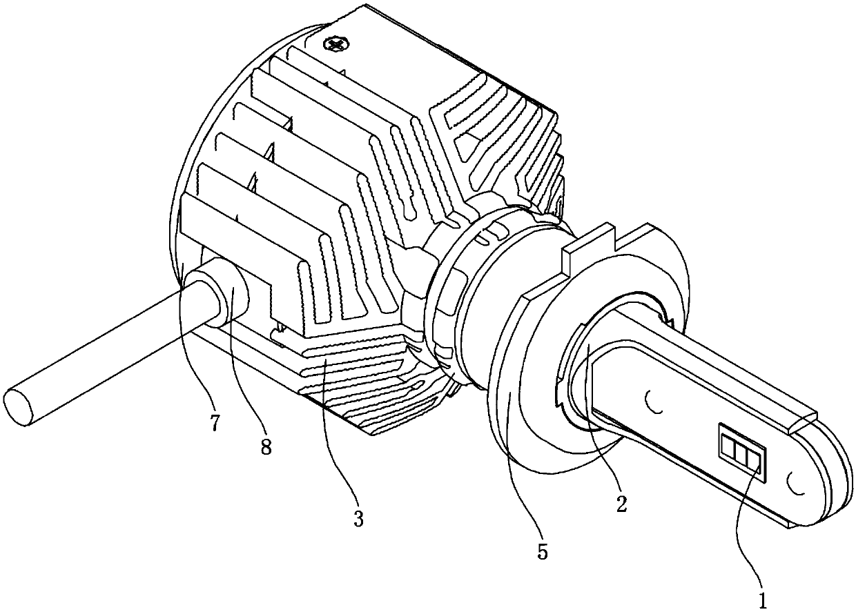 High-power LED car lamp