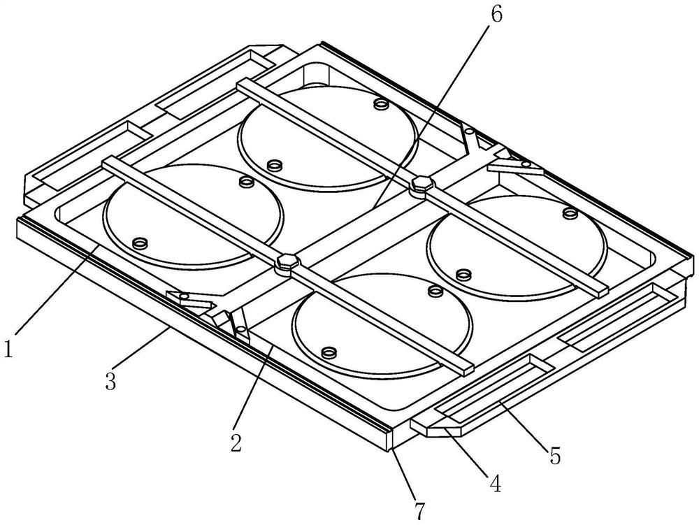 Universal modular chassis structure for new energy automobile