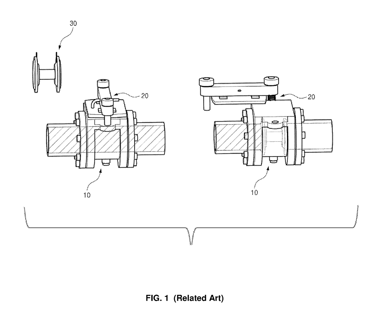 Line blind valve