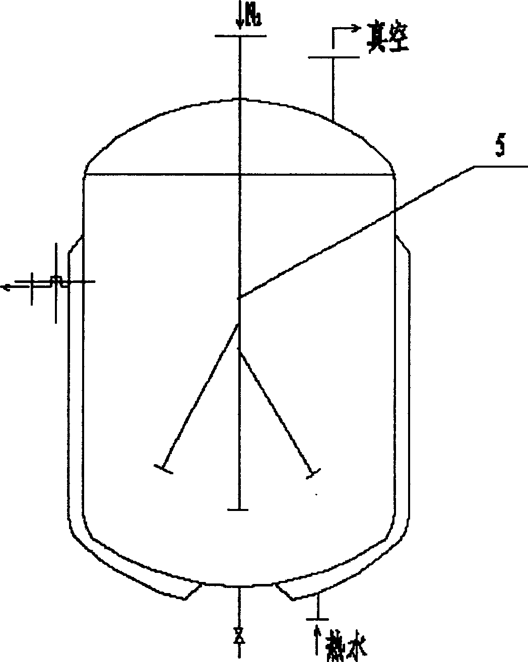 Method for preparing organic silicon high-temperature-resistant adhesive by removing micro-water from methylcyclosiloxane used as raw materials and device therefor