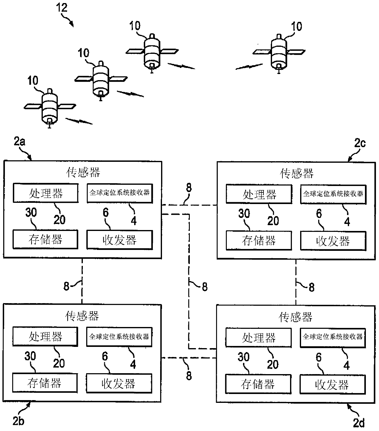 Cooperative location sensor device and system for low-complexity geolocation