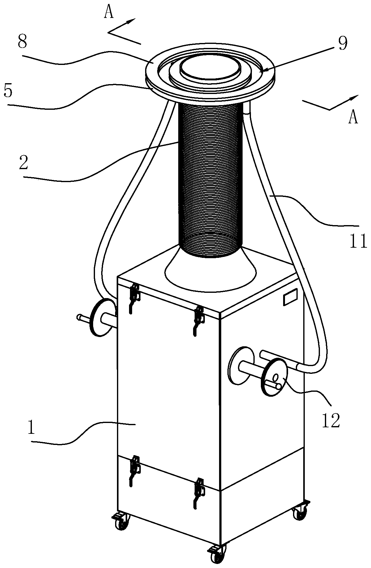 Cleaning system of central air-conditioning air outlet pipeline