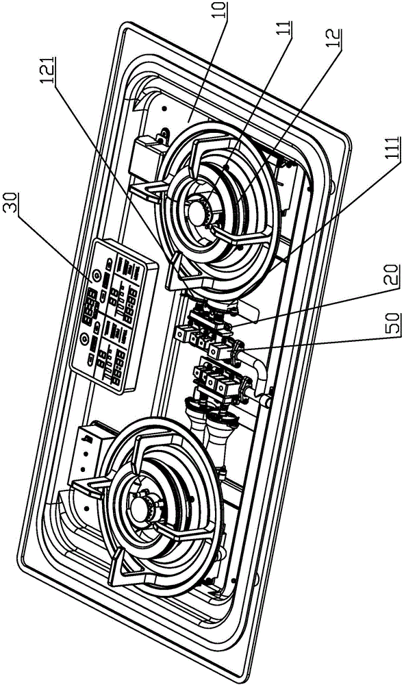 Gas cooker capable of continuously regulating firepower